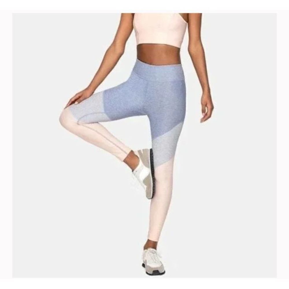 Outdoor Voices 7/8 Springs Lake/dove/rose quartz athletic leggings